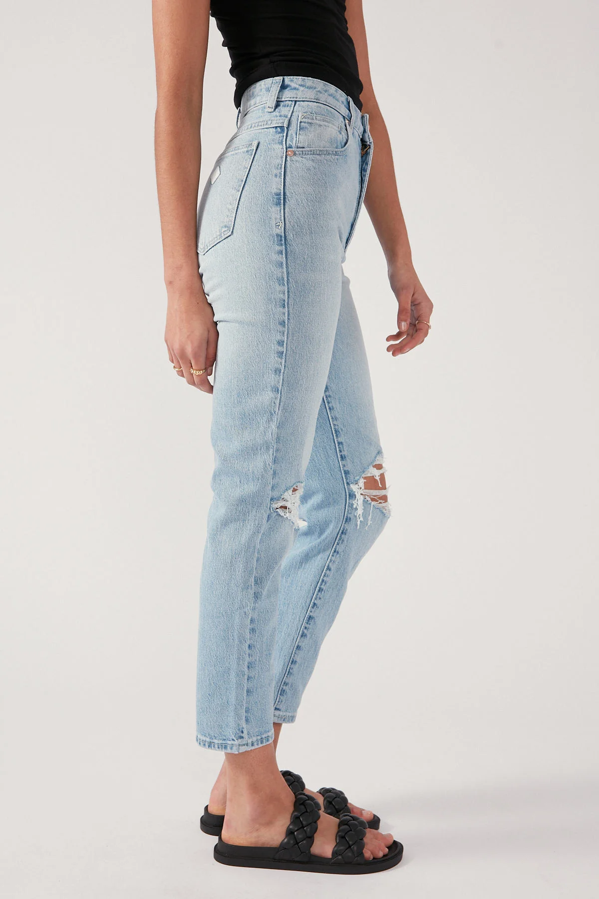 Abrand A 94 High Waisted Slim Jean Gina Rip - Image 4