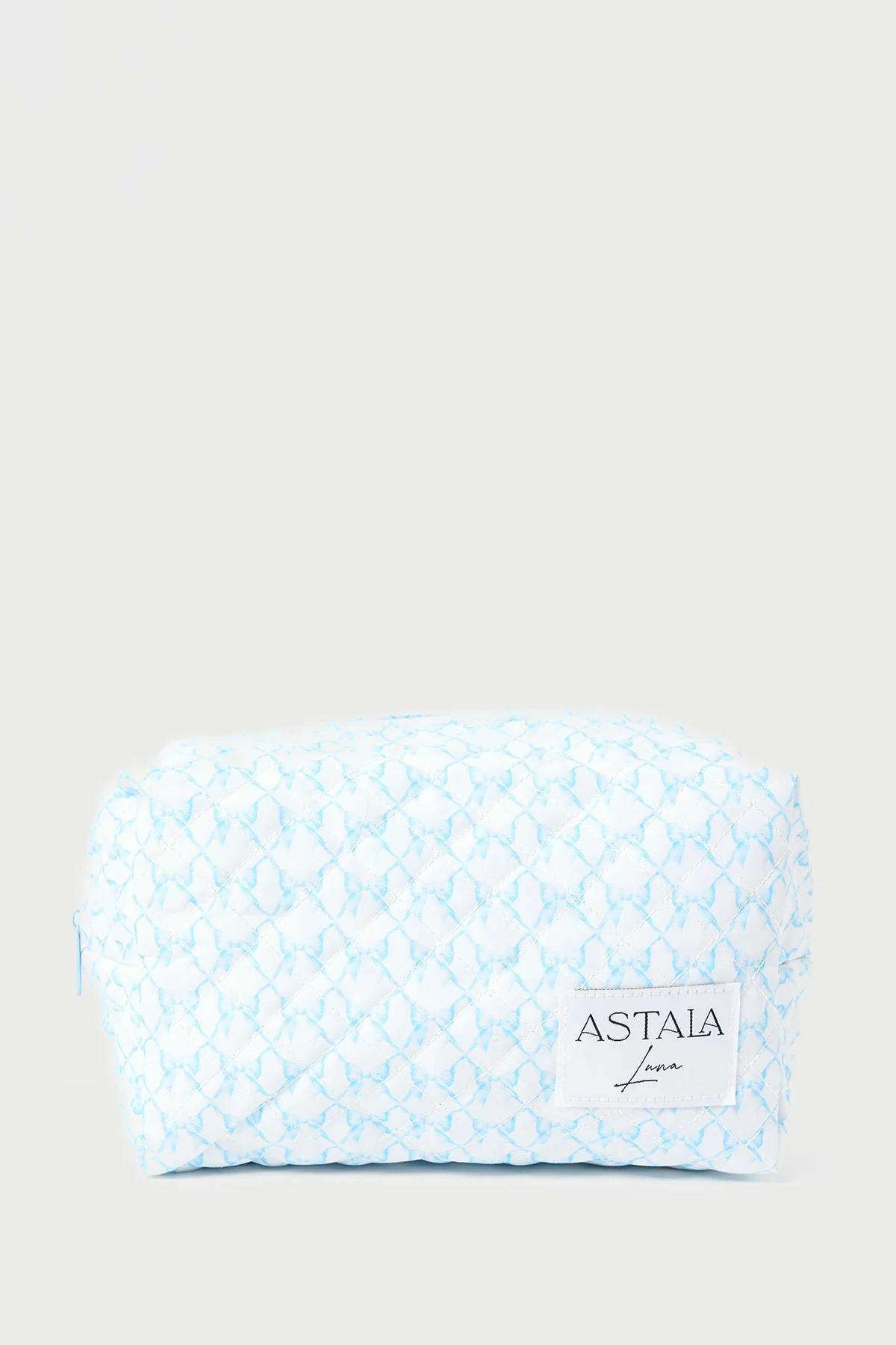 Beau Quilted Case Blue Print
