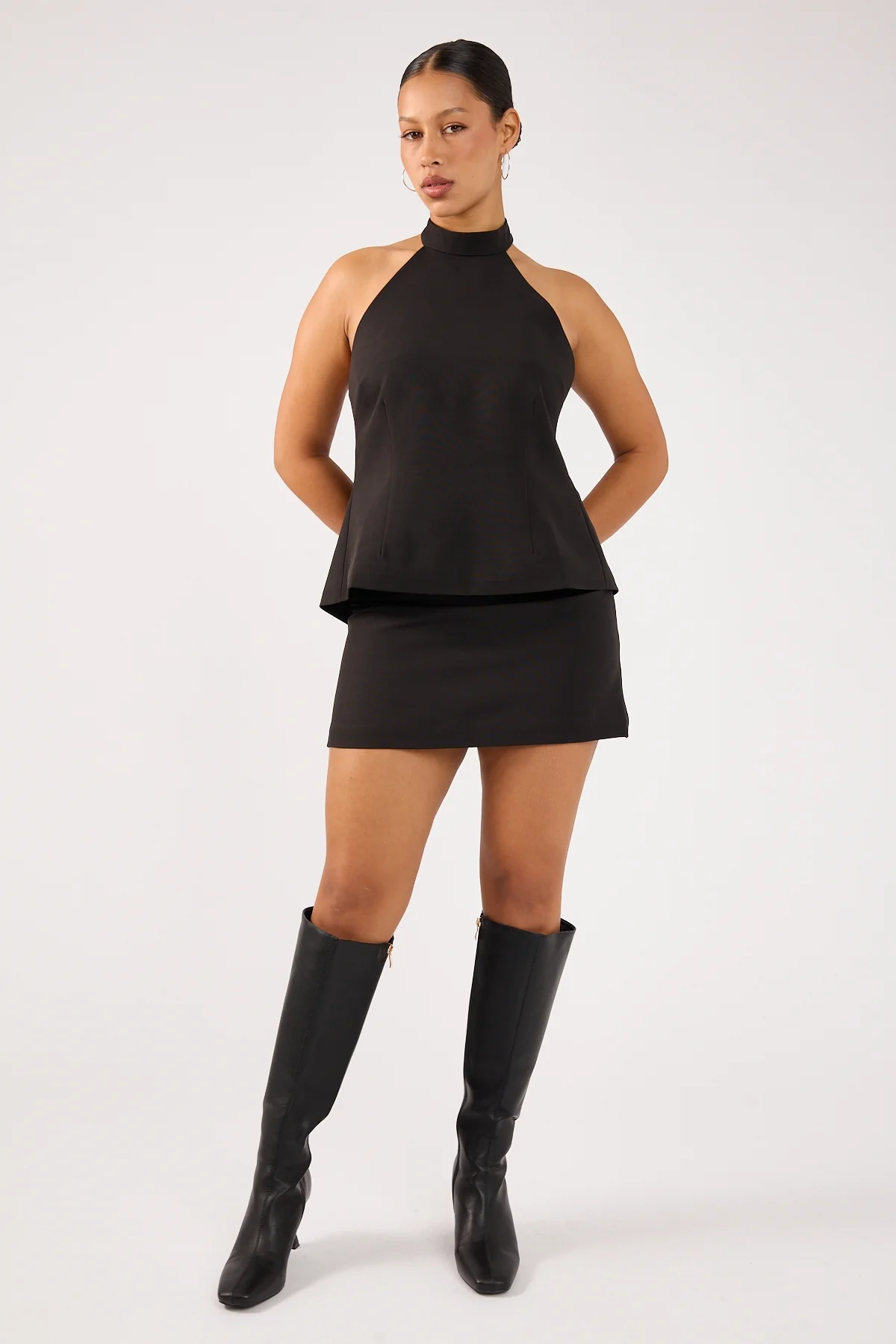 Perfect Stranger Beck Buckle Mini Skirt Black - Image 5