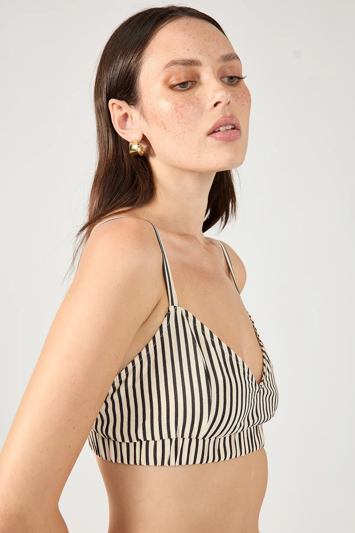Perfect Stranger Cleo Stripe Bralette Black Stripe - Image 4
