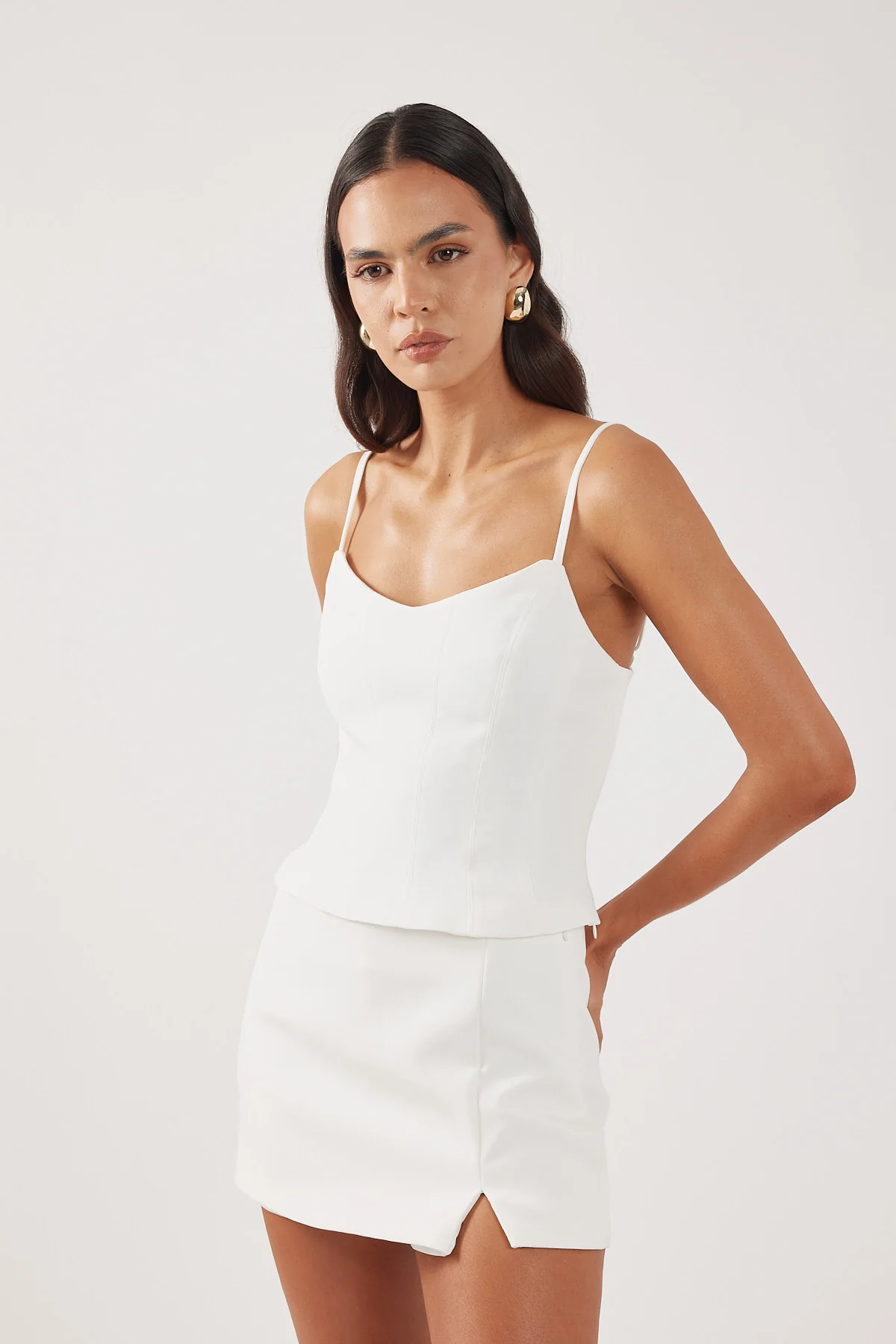 Perfect Stranger Freya Split Skort White - Image 2