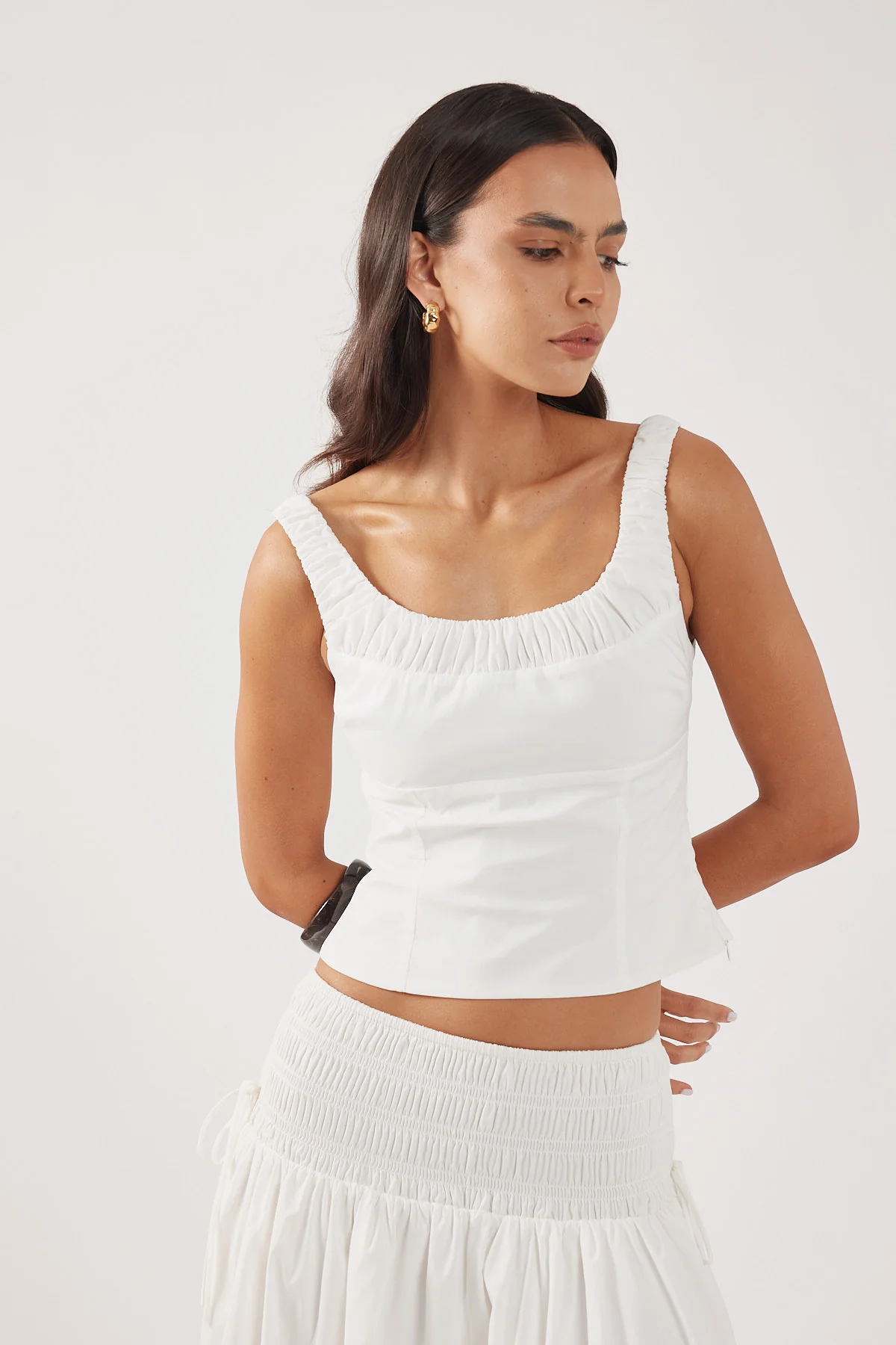 Perfect Stranger Gabrielle Corset Top White - Image 2