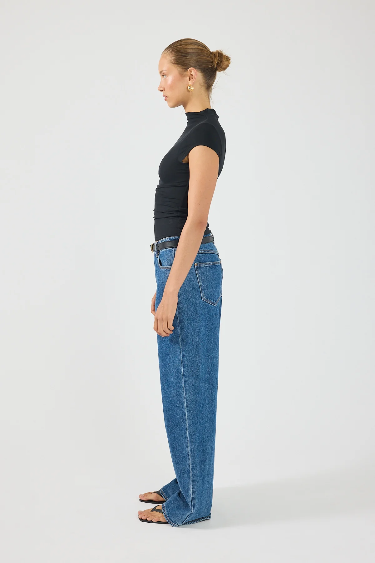 Perfect Stranger Grown on Neck Tee Black - Image 5