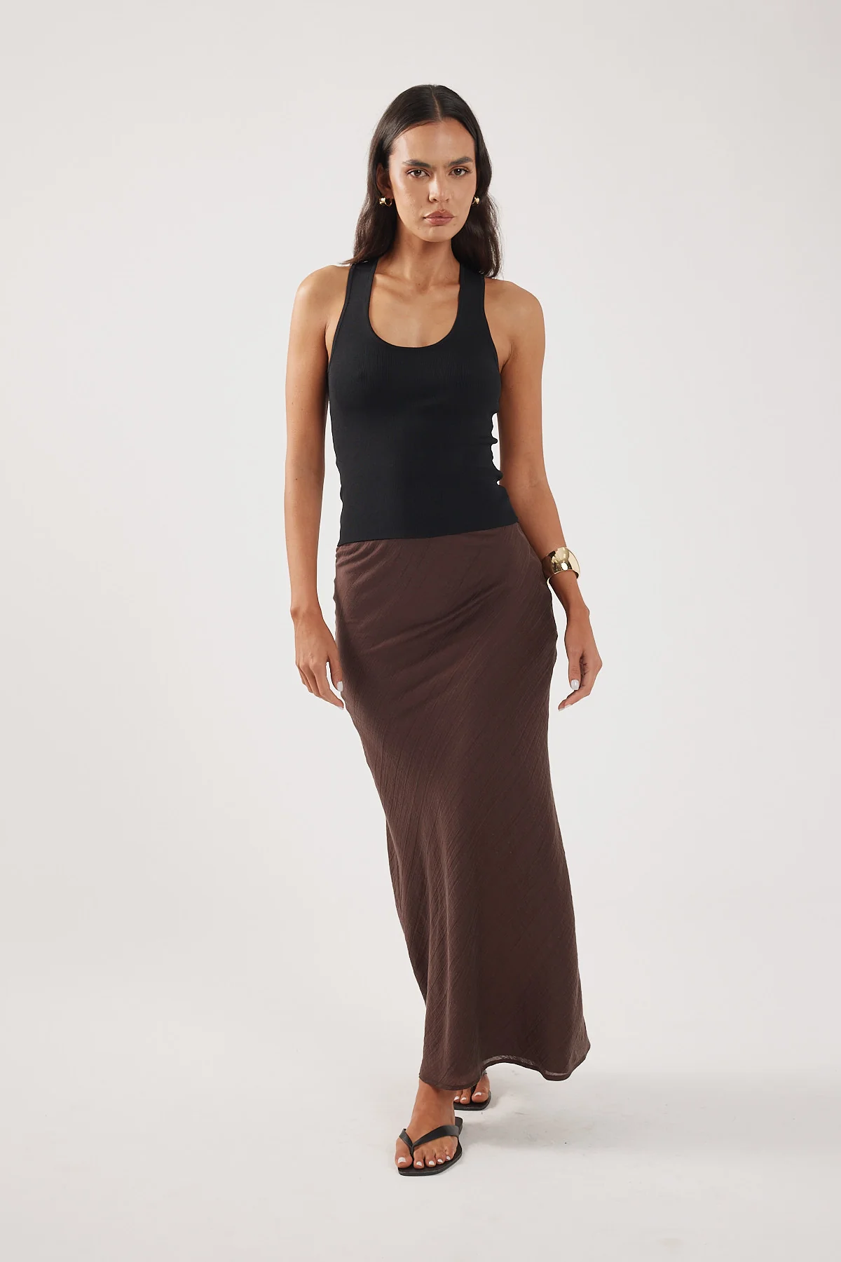 Perfect Stranger Klara Maxi Skirt Brown - Image 5