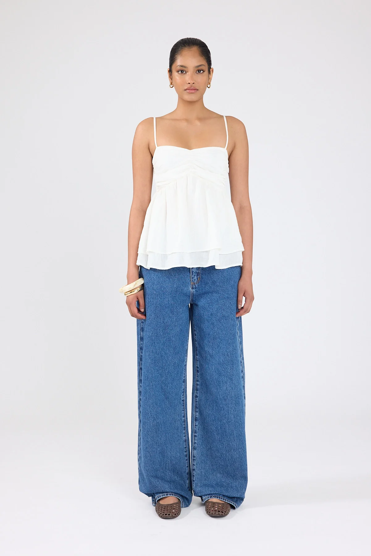 Perfect Stranger Liora Cami Top White