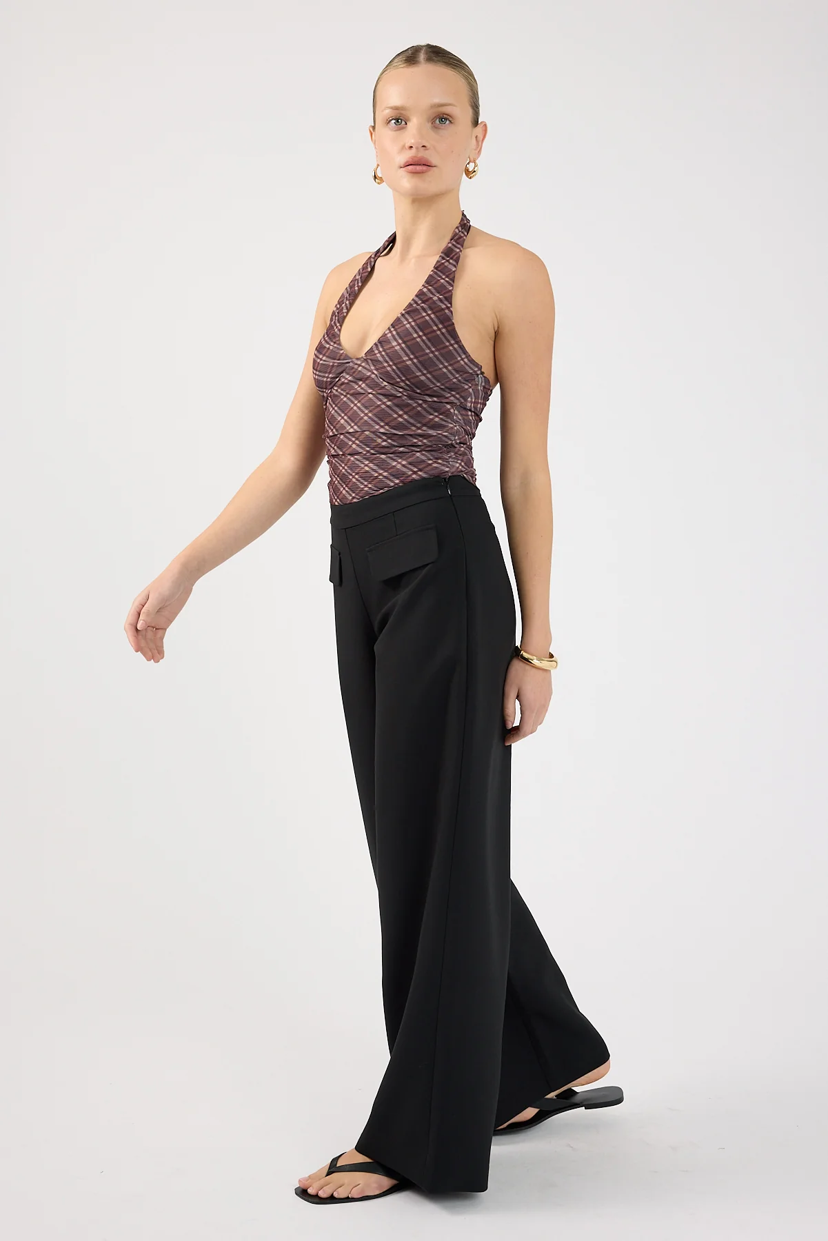 Perfect Stranger Luca Pocket Tailored Pants Black - Image 3