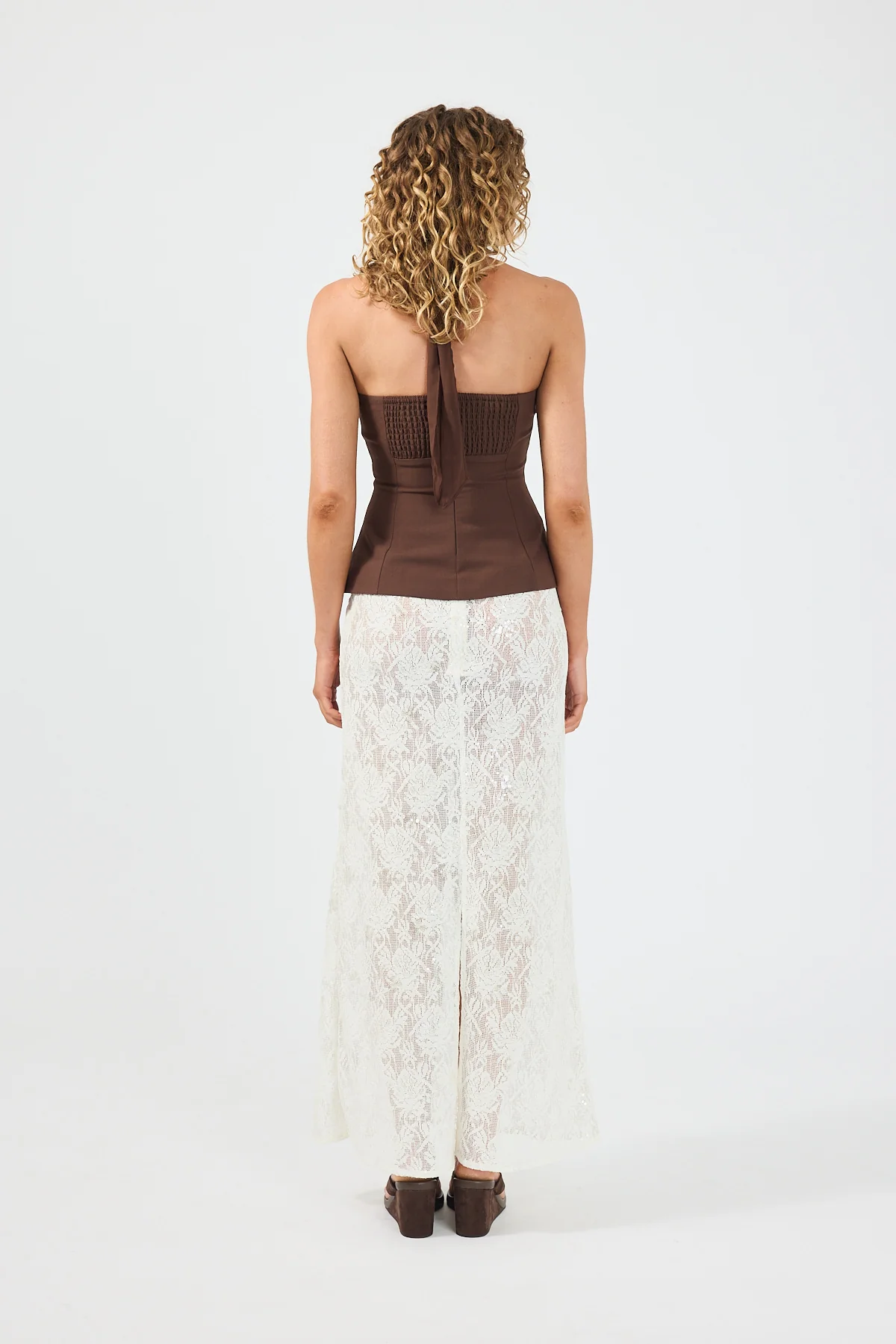 Perfect Stranger Lula Halter Top Brown - Image 4