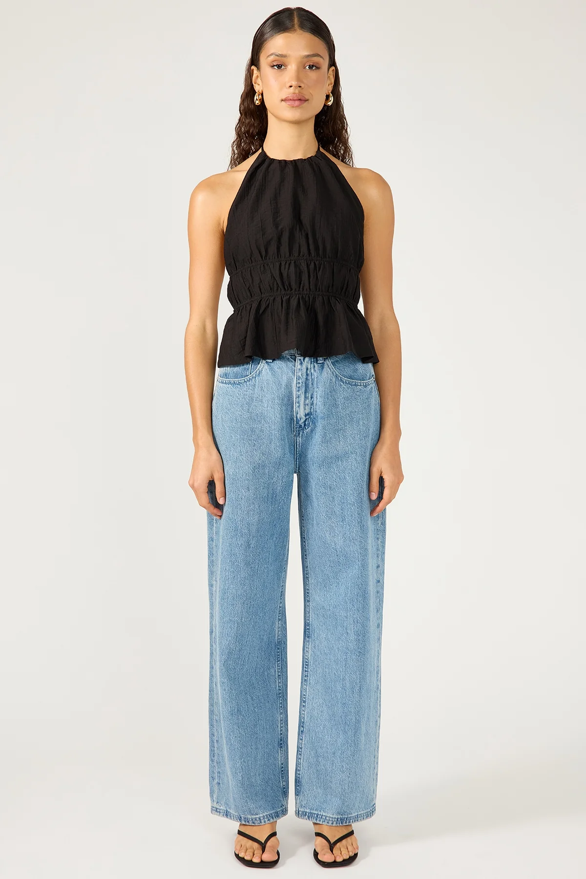 Perfect Stranger Marybelle Halter Open Back Top Black - Image 6