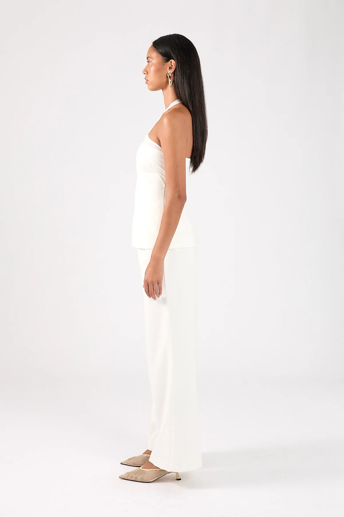 Perfect Stranger Nova Tailored Halter Top White - Image 5