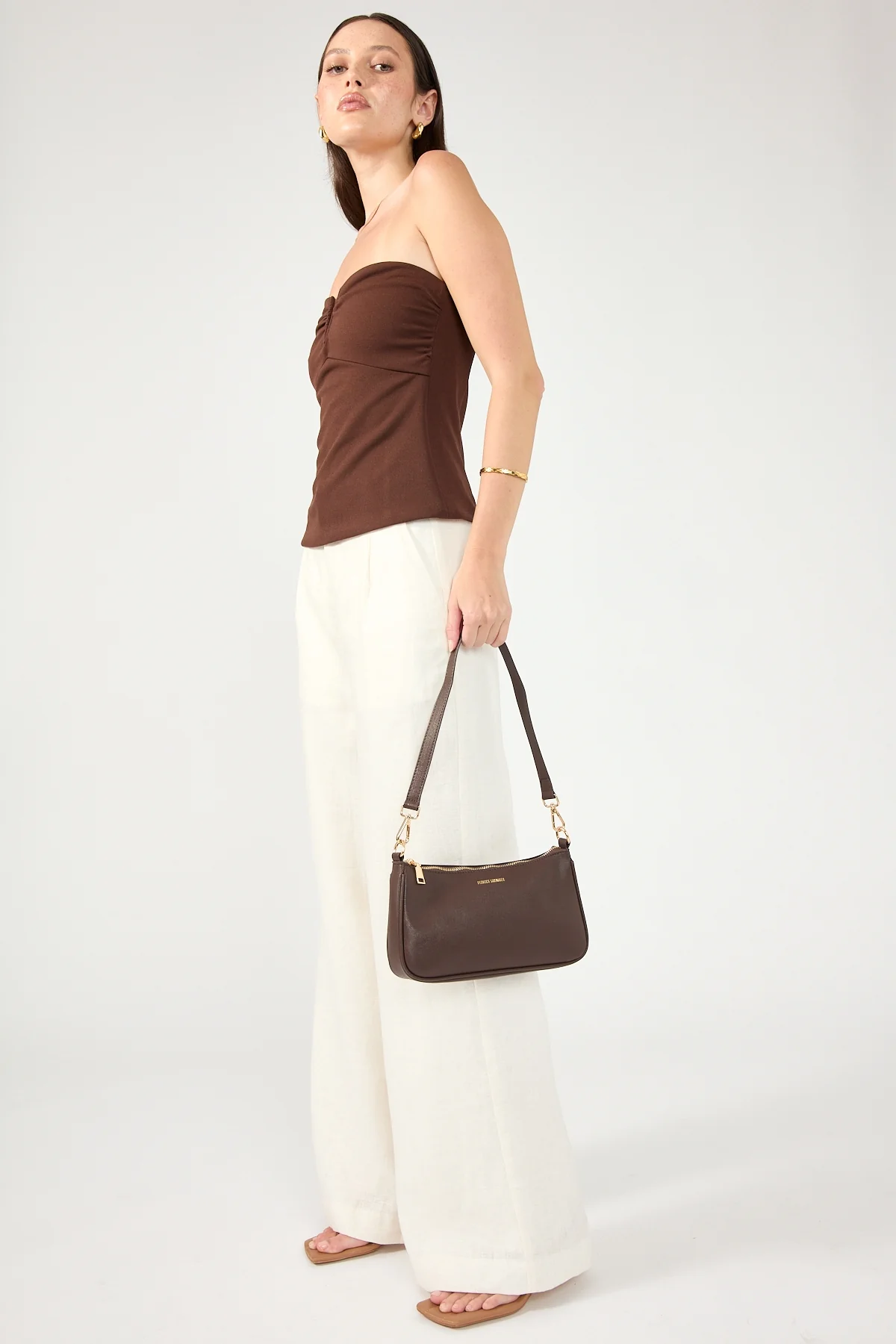 Perfect Stranger Pochette Bag Brown - Image 5