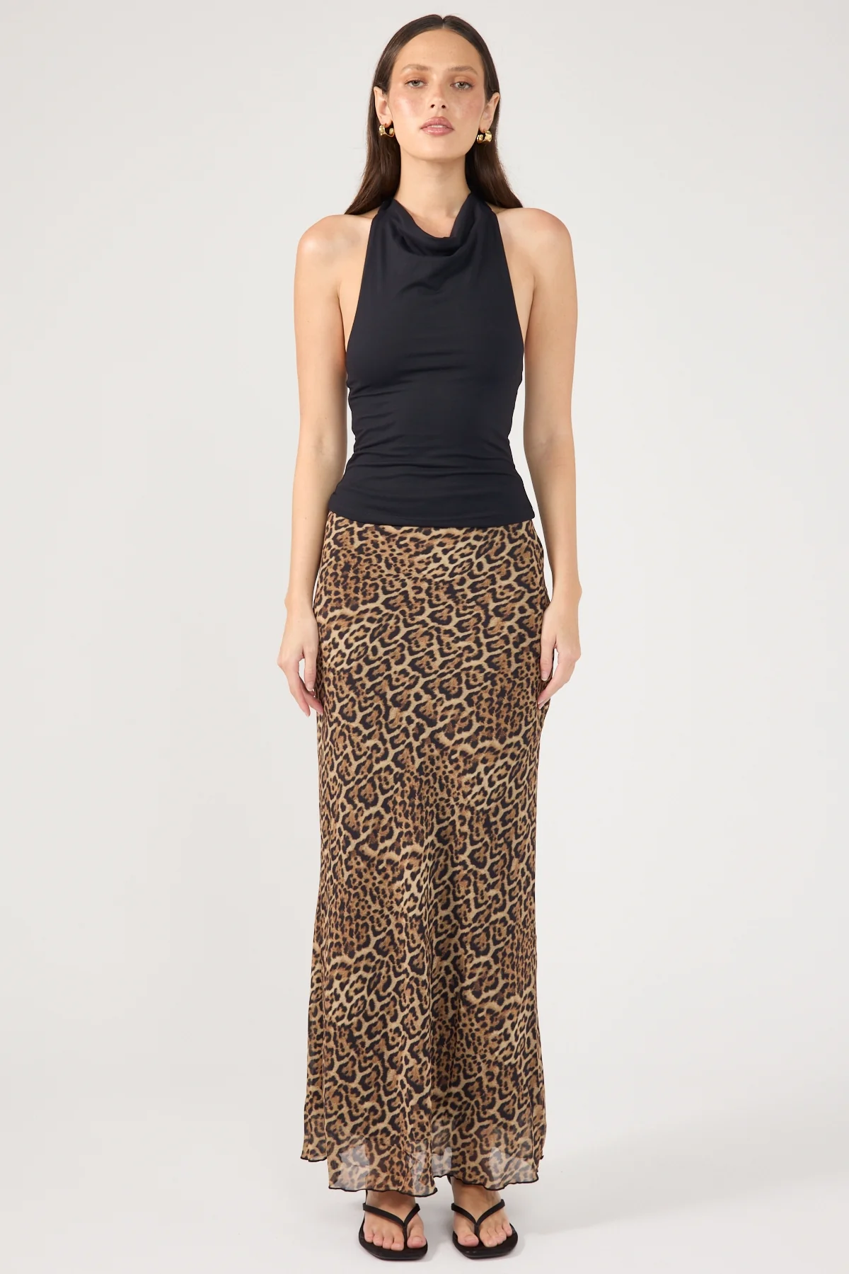 Perfect Stranger Serengeti Leopard Maxi Skirt Leopard - Image 6