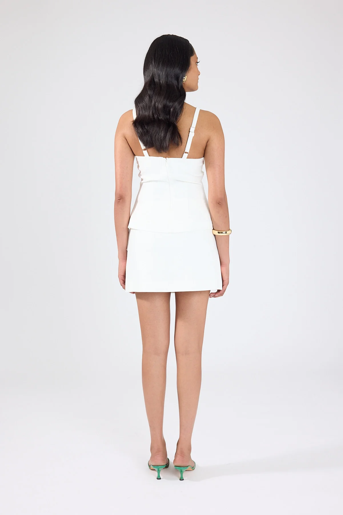 Perfect Stranger Sova High Waist Mini Skirt White - Image 3