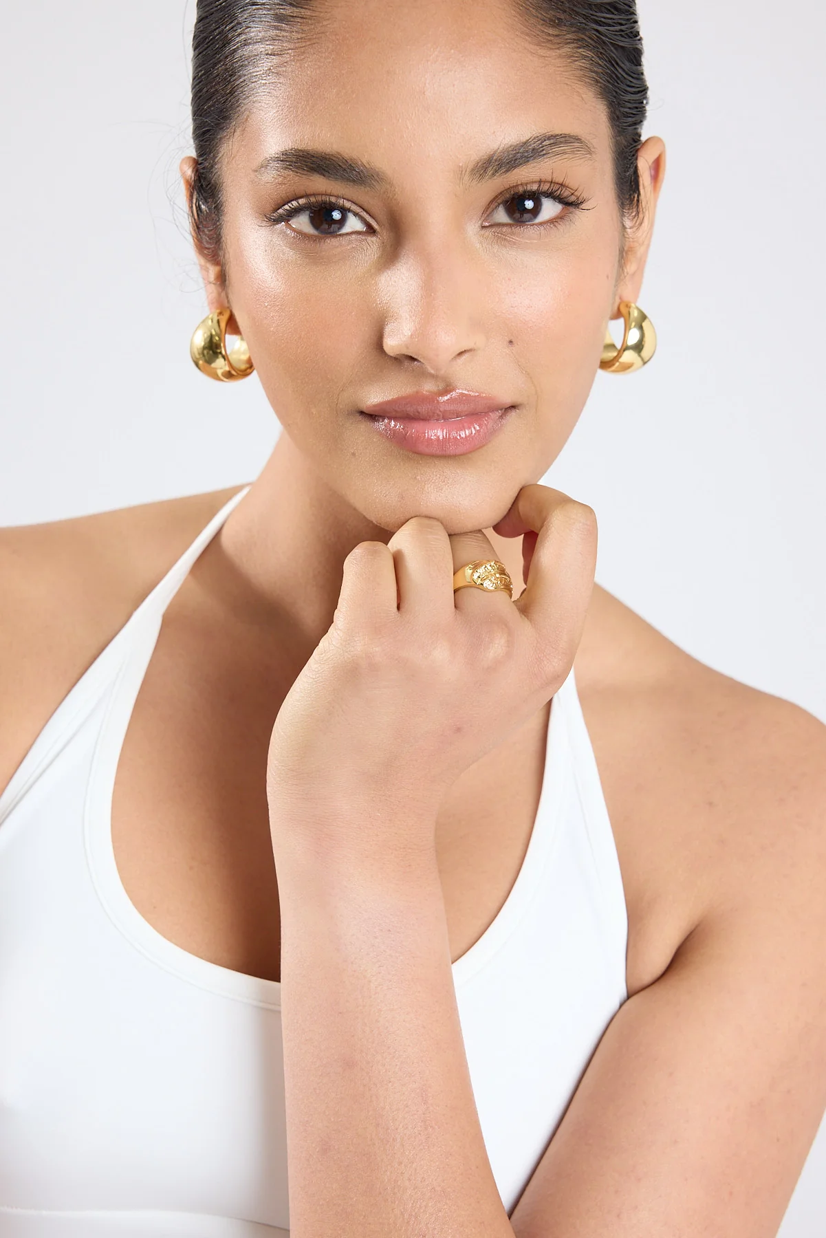 Perfect Stranger Swirl Wave Ring 18k Gold Plated - Image 3