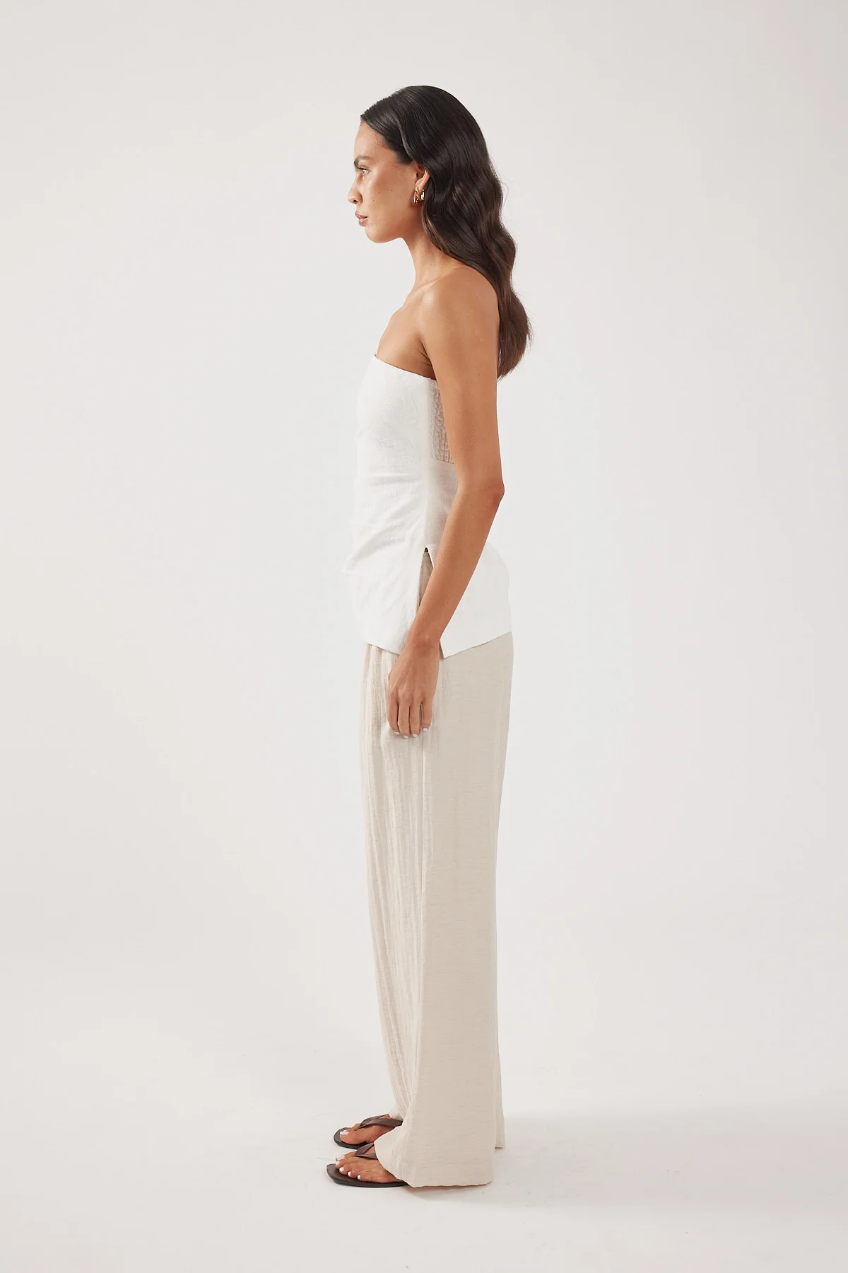 Perfect Stranger Tabby Mid Rise Pant Oat - Image 3