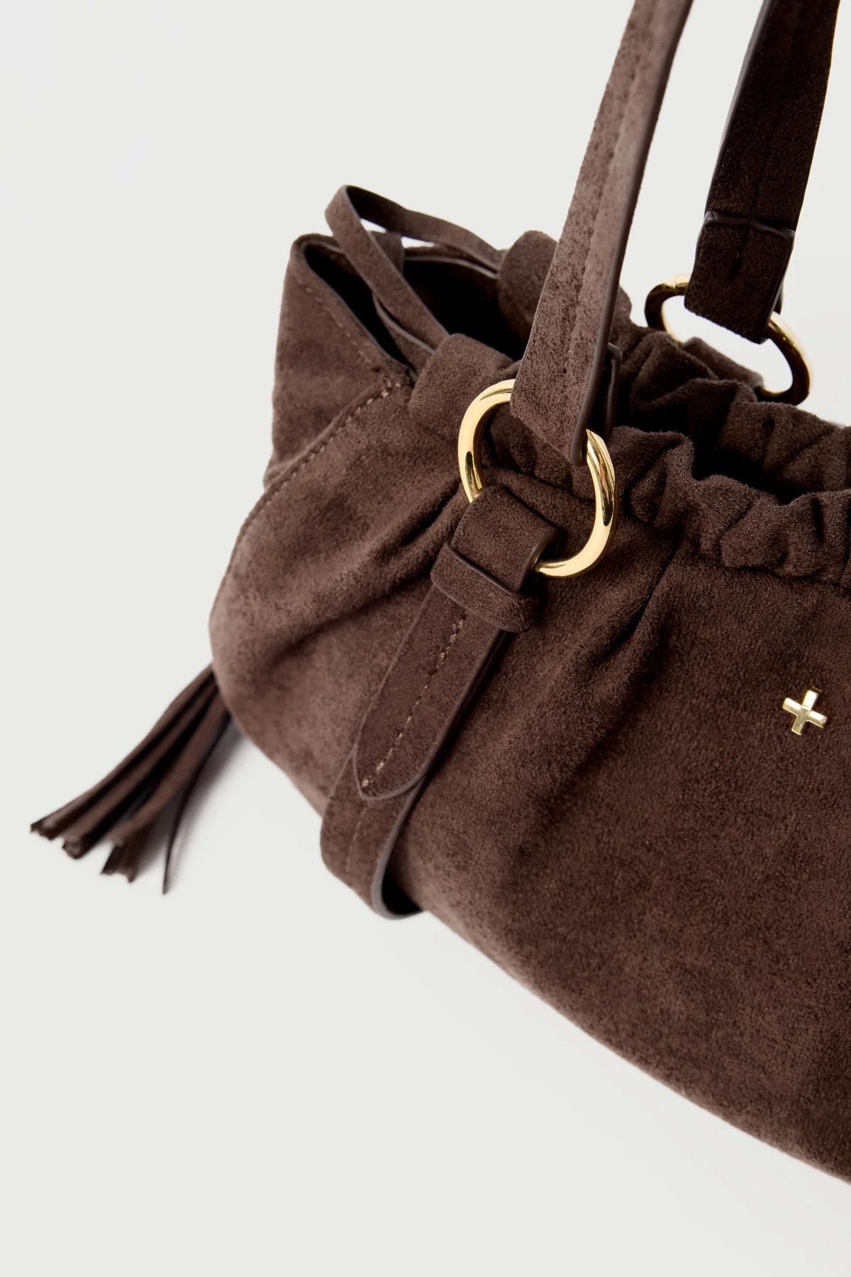 Peta + Jain Rory Chocolate Suede/Gold - Image 3